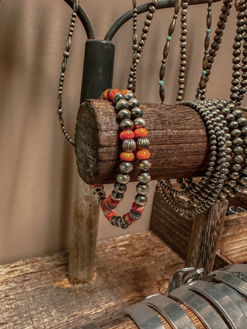 Spiny Oyster Navajo Pearl Bracelet
