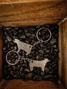 Lady May Cow/Steer Keychain