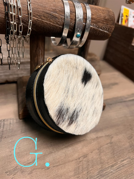 Round Cowhide Boxes