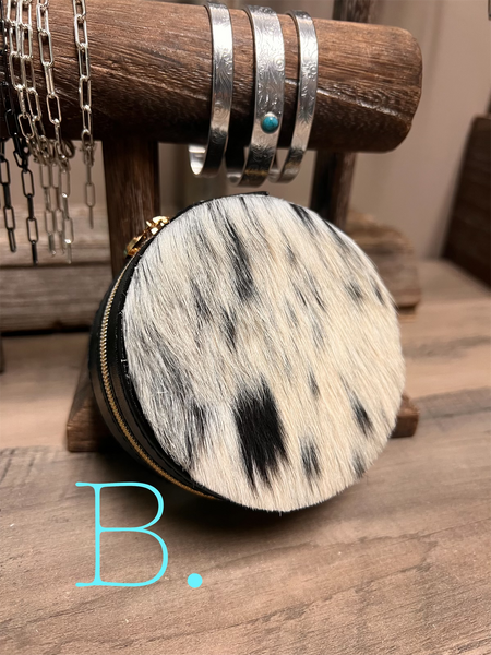 Round Cowhide Boxes