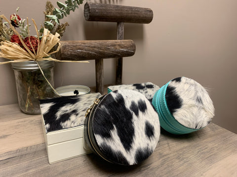 Round Cowhide Boxes