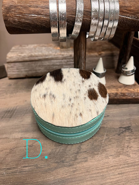 Round Cowhide Boxes